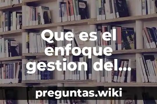 Que es el enfoque gestion del conocimiento
