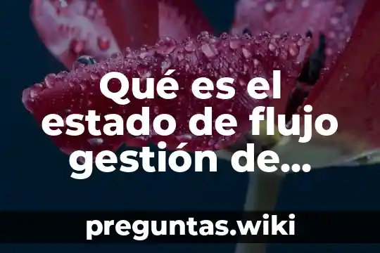 Qué es el estado de flujo gestión de talento humano