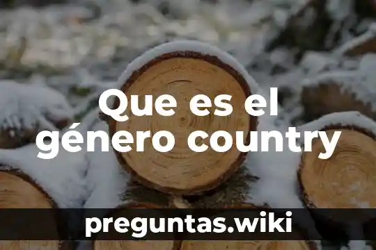 Que es el género country