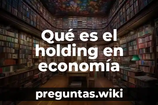 Qué es el holding en economía