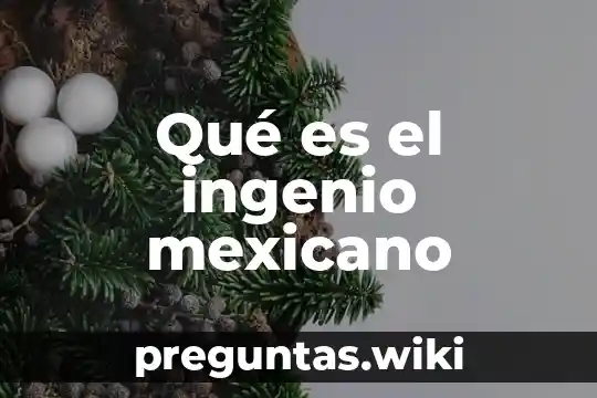 Qué es el ingenio mexicano