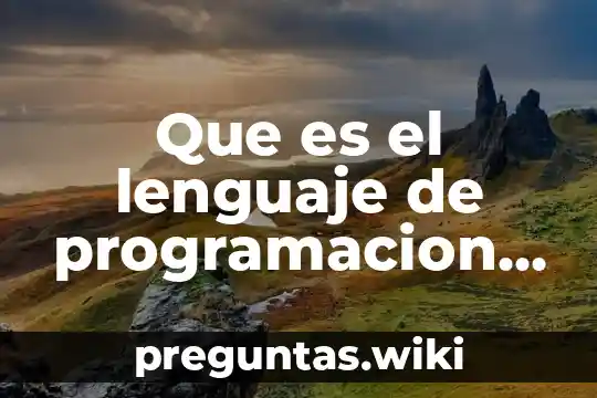 Que es el lenguaje de programacion logica