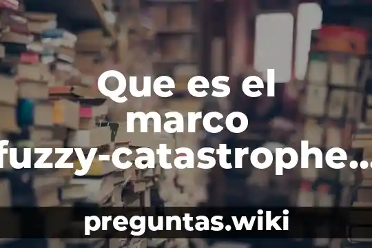 Que es el marco fuzzy-catastrophe fcf