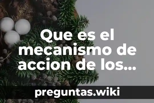 Que es el mecanismo de accion de los farmacos