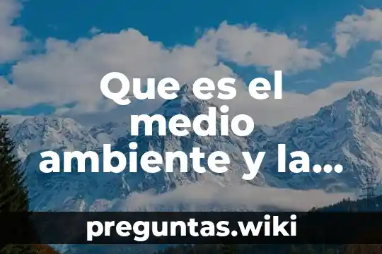 Que es el medio ambiente y la salud