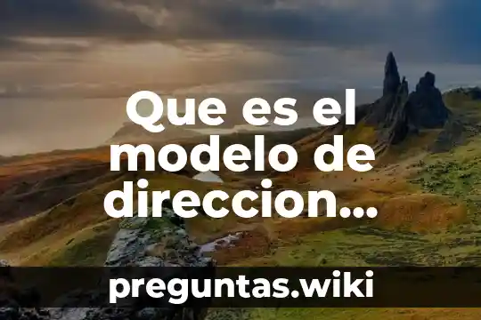 Que es el modelo de direccion estrategica