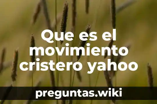 Que es el movimiento cristero yahoo