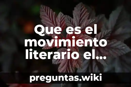 Que es el movimiento literario el modernismo