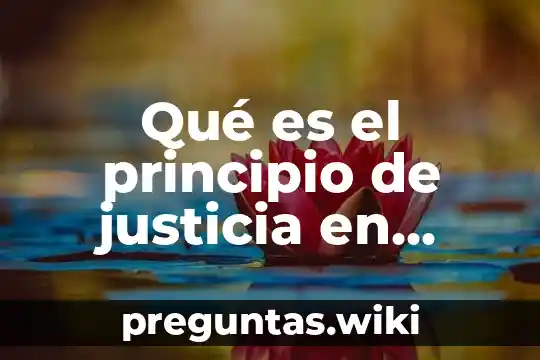 Qué es el principio de justicia en derecho