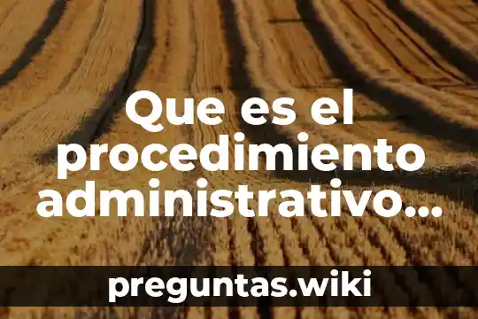 Que es el procedimiento administrativo migratorio