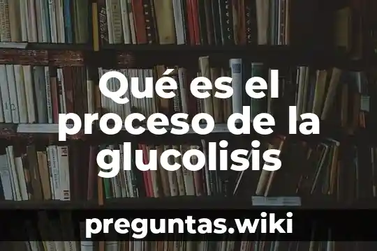 Qué es el proceso de la glucolisis