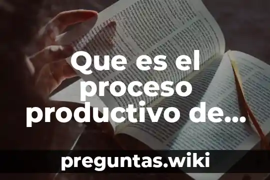 Que es el proceso productivo de los citricos