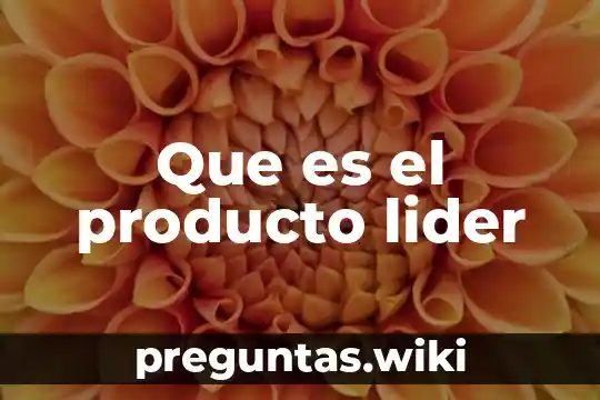 Que es el producto lider