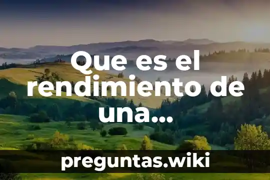 Que es el rendimiento de una computadora