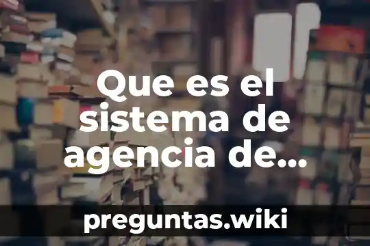 Que es el sistema de agencia de viajes