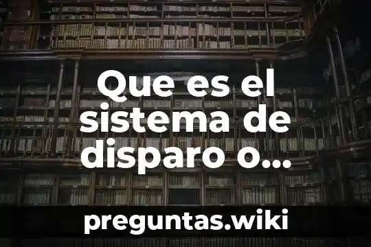 Que es el sistema de disparo o trigger