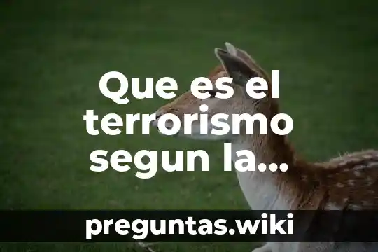 Que es el terrorismo segun la scjnue es el lenocidio