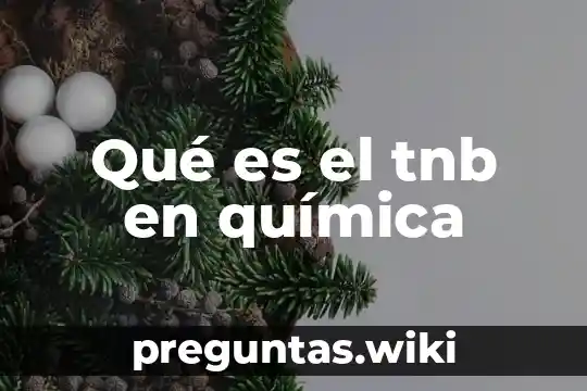 Qué es el tnb en química