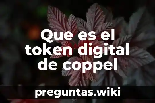 Que es el token digital de coppel