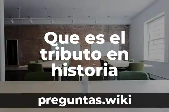 Que es el tributo en historia
