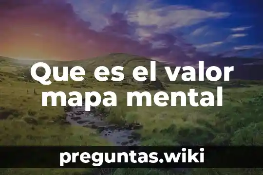 Que es el valor mapa mental