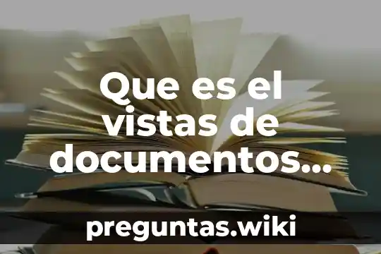 Que es el vistas de documentos de word
