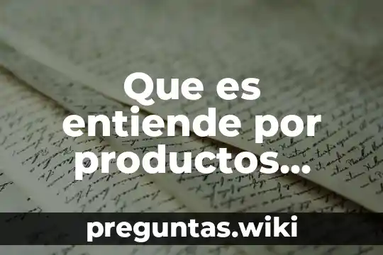 Que es entiende por productos pesqueros
