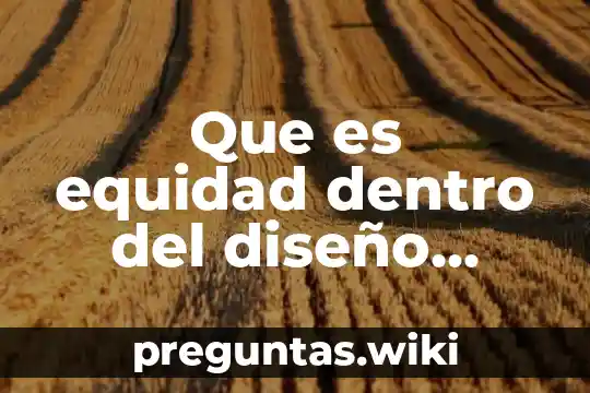 Que es equidad dentro del diseño curricular