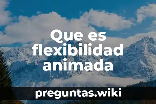 Que es flexibilidad animada