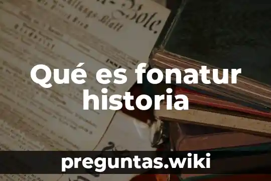 Qué es fonatur historia