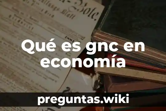 Qué es gnc en economía