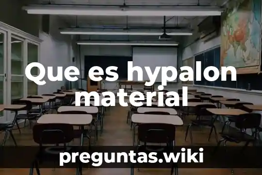 Que es hypalon material
