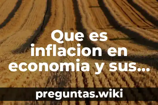 Que es inflacion en economia y sus tipos