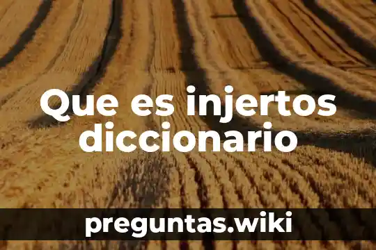 Que es injertos diccionario