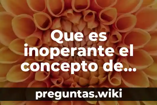 Que es inoperante el concepto de violacion