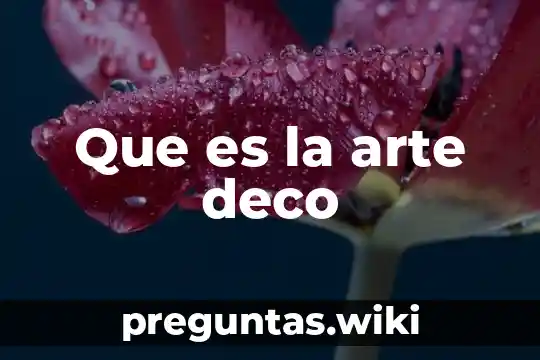 Que es la arte deco