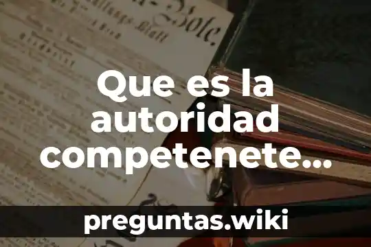Que es la autoridad competenete en un contrato de arrendamiento