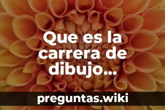 Que es la carrera de dibujo caricatura