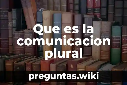 Que es la comunicacion plural