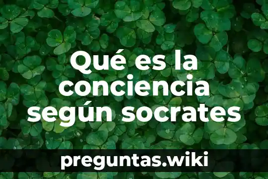Qué es la conciencia según socrates