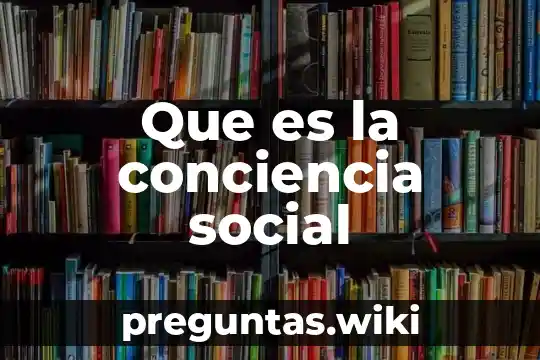 Que es la conciencia social