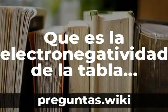Que es la electronegatividad de la tabla periodica
