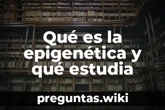 Qué es la epigenética y qué estudia
