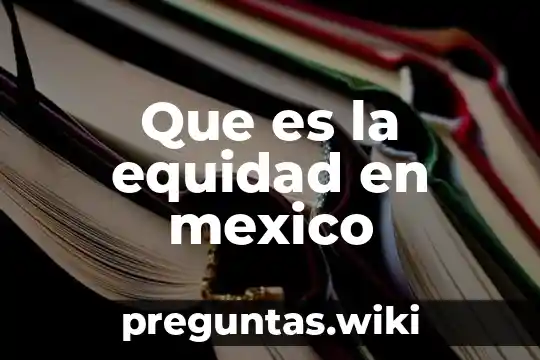 Que es la equidad en mexico