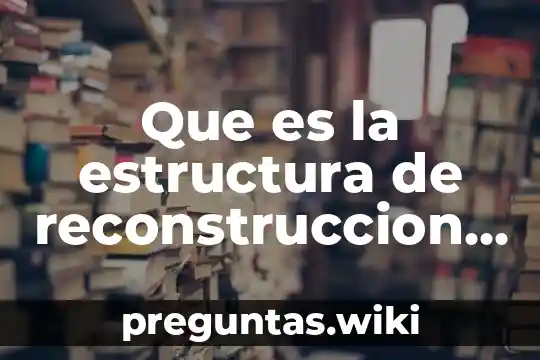 Que es la estructura de reconstruccion facial