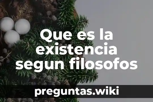 Que es la existencia segun filosofos