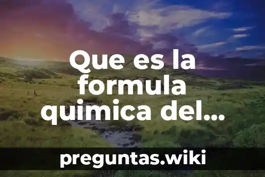 Que es la formula quimica del ozono