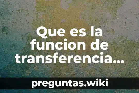 Que es la funcion de transferencia de un dac