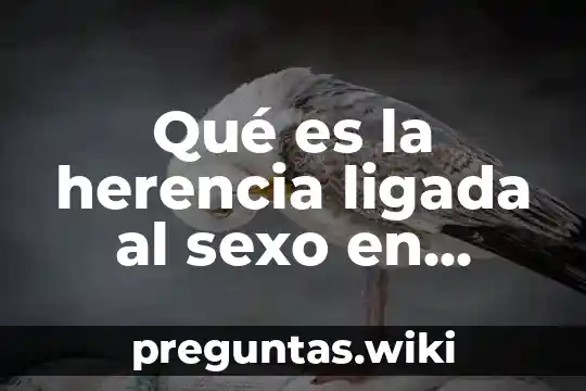 Qué es la herencia ligada al sexo en biología