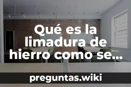 Qué es la limadura de hierro como se utiliza en diferentes aplicaciones industriales y científicas
